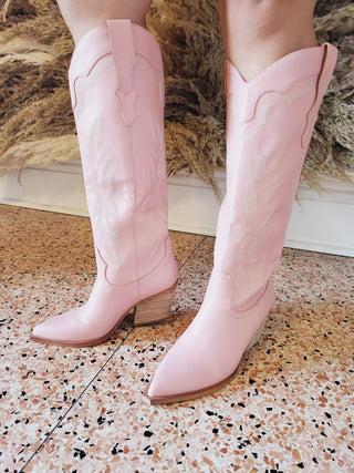 Indigo Pink Cowgirl Boot