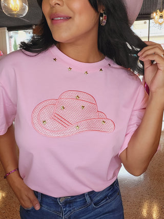 Pink Cowboy Top