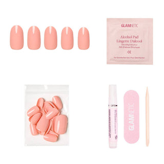 Peach Coral Press-On Nails