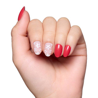 Red Blossom Press-On Nails