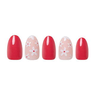Red Blossom Press-On Nails