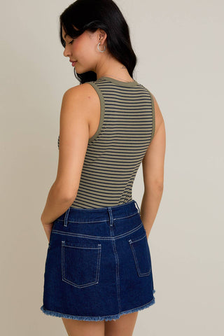 Rosie Bodysuit -Olive/Navy