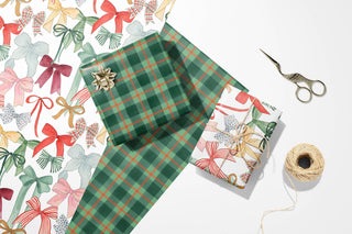 Festive Holiday Bows Wrapping Paper - 3 Sheet Roll