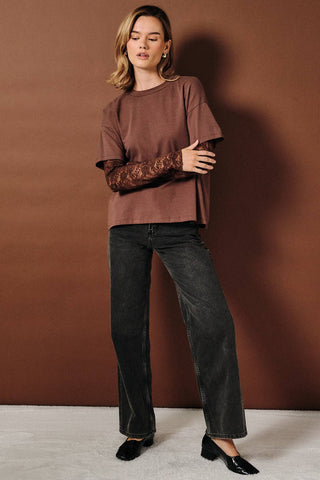 Carmen Top -Brown