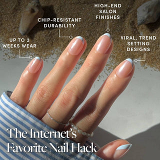 Into Blue Press-On Nails
