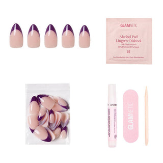 Plum Press-On Nails
