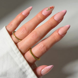 Cherry Bow Press-On Nails