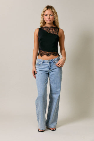 Magnolia Top- Black