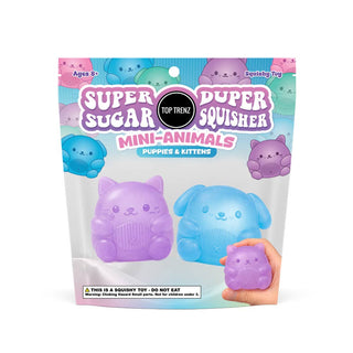 Super Duper Sugar Squisher - Mini Kitty &Puppy