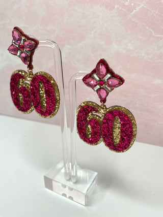 60 Birthday Earrings