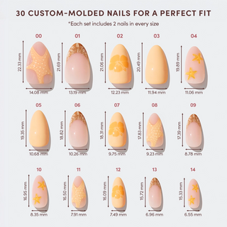 Sunny Shores Press-On Nails