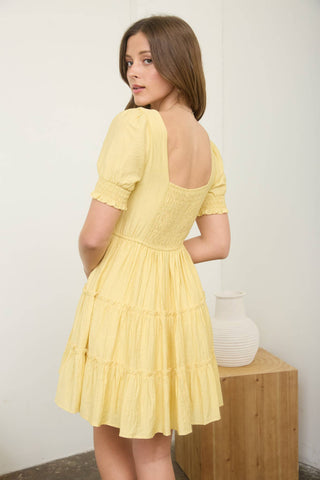 Emma Dress -Yellow