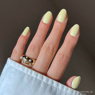 Pastel Yellow Press-On Nails