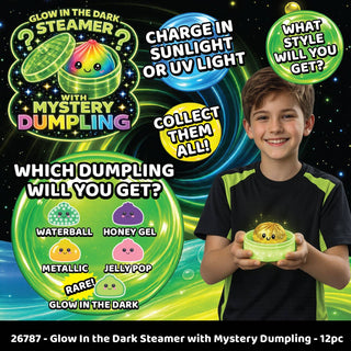 Streamer Glow-in-the-Dark Mystery Squishy Dumpling
