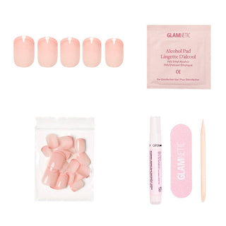 French Peach Press-On Nails