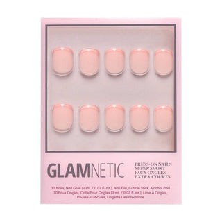 French Peach Press-On Nails