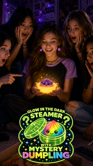 Streamer Glow-in-the-Dark Mystery Squishy Dumpling