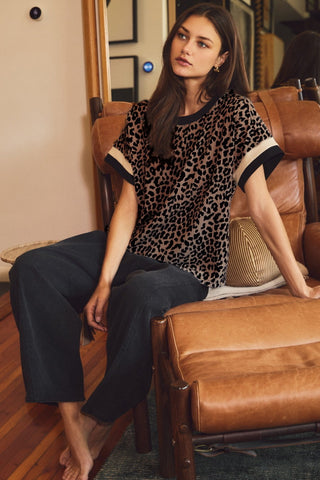 Clara leopard Top