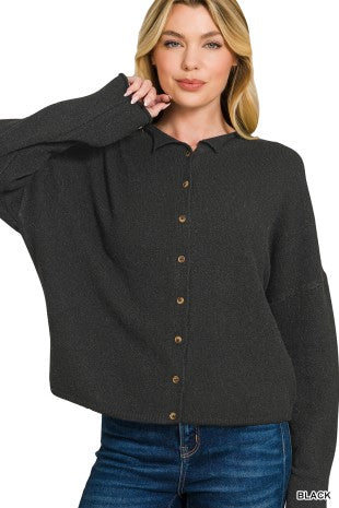 Get Cozy Sweater- Black