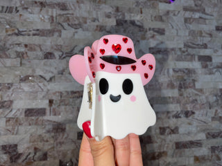 Pinky Joyful Ghost Hair Clip