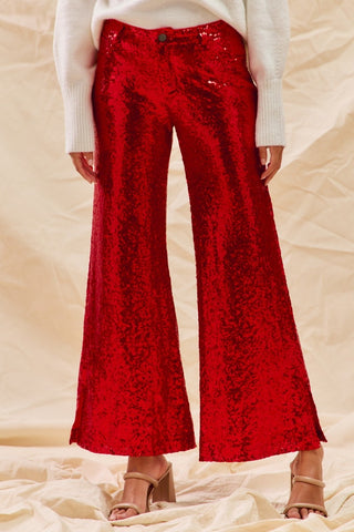 Bling Bling Pants-Red