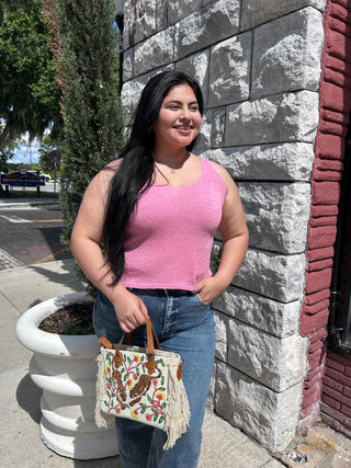 Rosie Tank Top-Pink