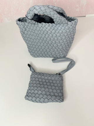 Put Together Mini Purse -Grey/Blue