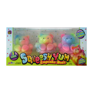 Squeesh Yum Cupcake Bear 3 Pack