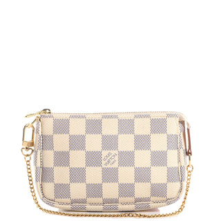 LV Mini Damier Azure Pochette