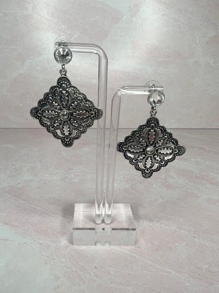 Rancher Gal Earrings-Silver