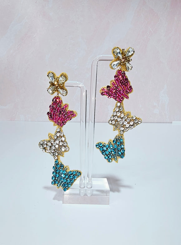 Trio Butterfly Earrings