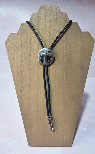 Cross Bolo Tie