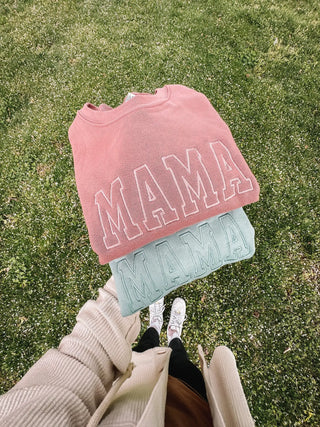 MAMA Sweatshirt - Dusty Blue