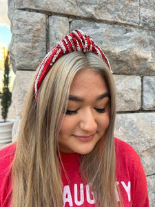 Red&White Striped Headband