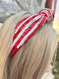 Red&White Striped Headband