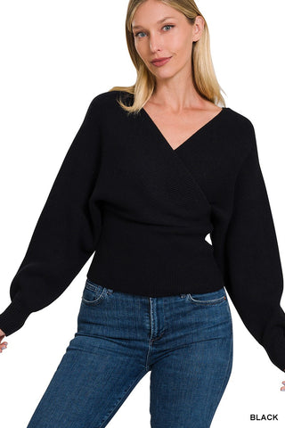 Abigail Pullover Top-Black
