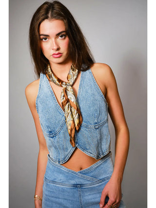 Abigail Denim Top