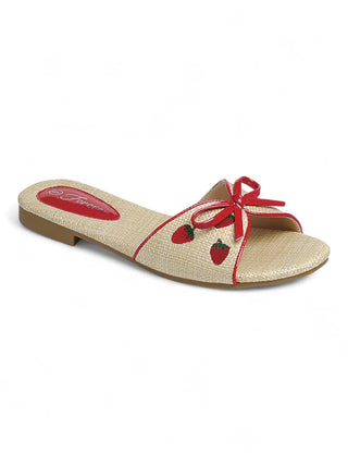 Red Berry Sandals-Tan