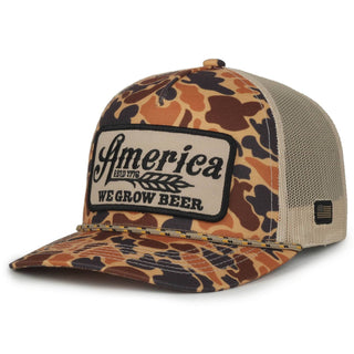 We Grow Beer Hat-Old School Camo