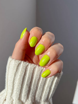 Lime Green Press-On Nails