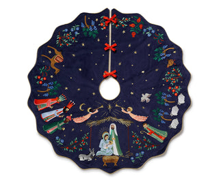Nativity Embroidered Tree Skirt