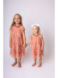 Dusty Pink Ruffle Dress