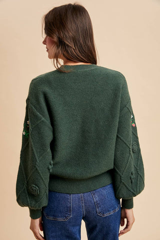 Sweeter Than Berries Sweater -Green