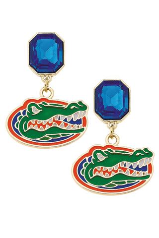 Florida Gators Rhinestone Earrings