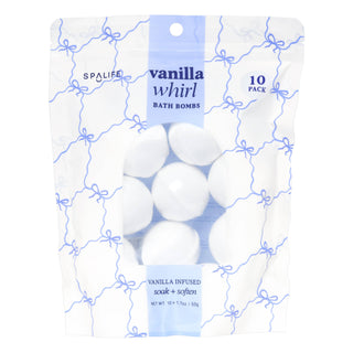 Vanilla Whirl Bath Bombs – 10 Pack