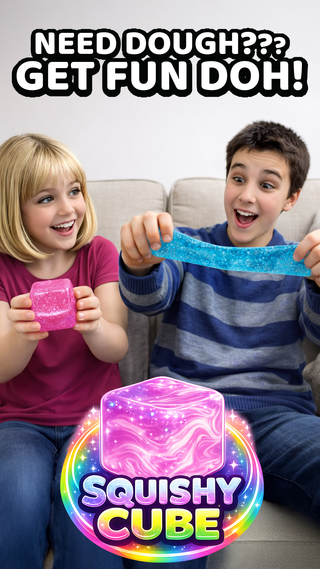 Fun Doh Squish Sparkle Cube