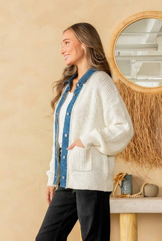Tessa Sweater -White