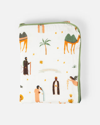 Nativity Muslin Blanket