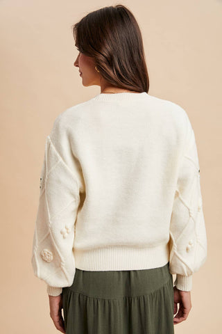 Sweeter Than Berries Sweater -Cream