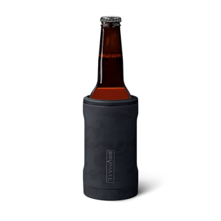 Insulated Beer Bottle-Black Camo